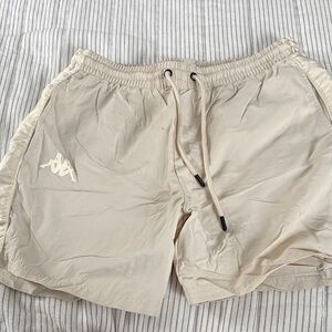 Kappa Men's Cream Athletic Shorts